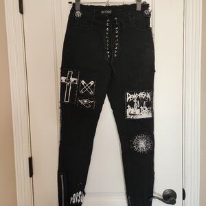 Dolls kill current mood stitch b**** high waisted